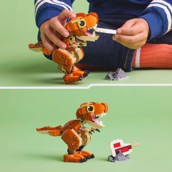 LEGO Jurassic World 76967 - Little Eatie: T. Rex, Dinosauro Giocattolo con Mascella Apribile, Testa, Coda, Braccia e Gambe Mobil