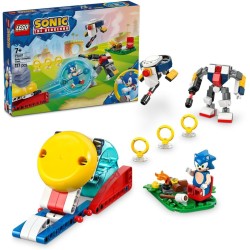 LEGO Sonic 77001 - Duello al Falò di Sonic, Giochi di Avventura con Personaggi del Videogioco tra cui 2 Robot Giocattolo, Idea R