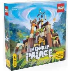 Dotted Games - Monkey Palace: Gioco da tavolo LEGO - Costruisci la tua strada verso la vittoria mattone dopo mattone! Gioco di c