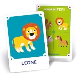 Clementoni - Sapientino Montessori - Il Regno degli Animali, Gioco Educativo con Flashcards per Bambini 4-6 Anni, Stimola Lo Svi