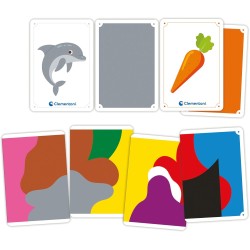 Clementoni - Sapientino Montessori - Carte Colori, Gioco Educativo Montessori Bambini 2 5 Anni, Flashcards per Imparare i Colori