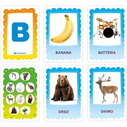 Clementoni - Sapientino Montessori - Alfabeto Tattile, Gioco Educativo per Bambini 3-5 Anni con Flashcards per Imparare Lettere 