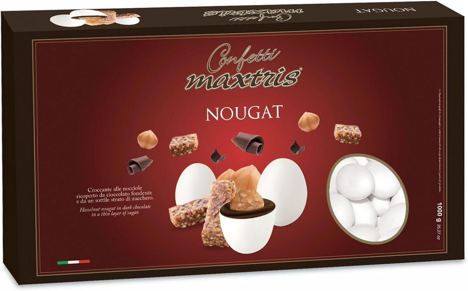 MAXTRIS Confetti Italiani di MANDORLA, NOUGAT, 1 Kg., MAX0070