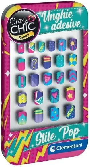 Clementoni Crazy Chic - Unghie Adesive Pop